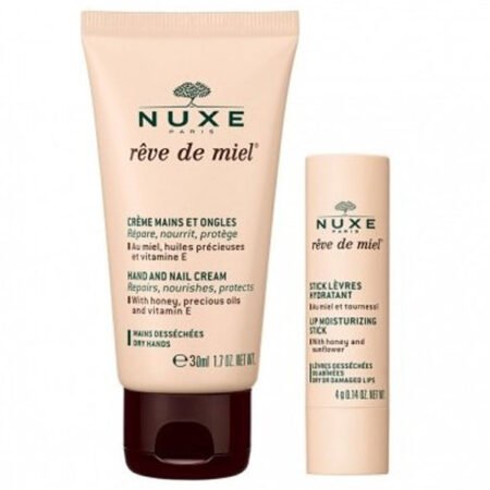 NUXE REVE DE MIEL offre Crme Mains et Ongles 30 ml+ Stick Lvres Hydratant 4 g