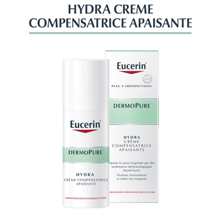 Eucerin - Hydra Crme Compensatrice Apaisante DermoPure - 50 ml