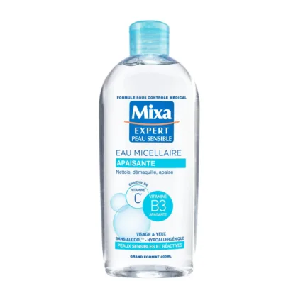 MIXA EAU MICELLAIRE APAISANTE PEAU SENSIBLE ET RÉACTIVE 400 ML