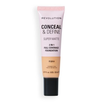Revolution Conceal and Define Full Cover Tube Foundation F7.2
