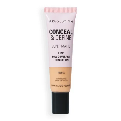 Revolution Conceal and Define Full Cover Tube Foundation F7.2