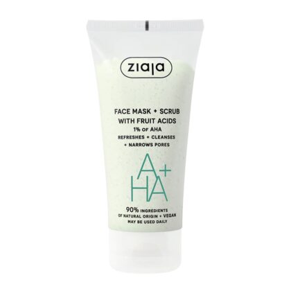 ZIAJA AHA+ MASQUE + GOMMAGE AUX ACIDES DE FRUITS 1% AHA 55ML