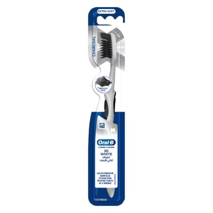 ORAL-B BROSSE À DENTS 3D WHITE CHARCOAL EXTRA SOFT