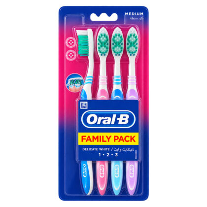 ORAL-B PACK DE FAMILLE BROSSE A DENTS MEDIUM *4