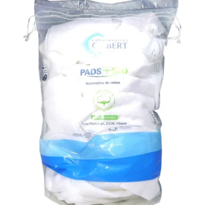 Gilbert Pads Bio 180 Rectangles de Coton – 8 x 10cm