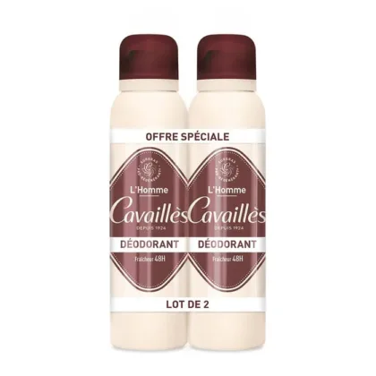 CAVAILLÈS OFFRE SPECIAL LOT DE 2 DEODORANT FRAICHEUR 48H 150ML X 2