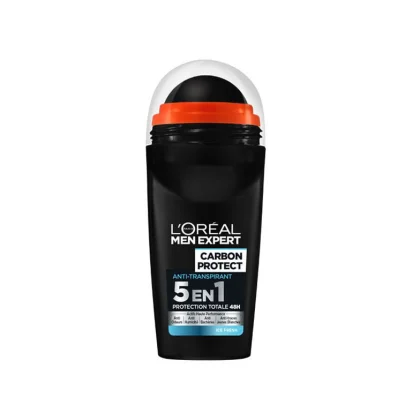 L’Oréal Men Expert – Déodorant bille pour homme – Carbon protect 5 en 1 Ice fresh – 50 ml