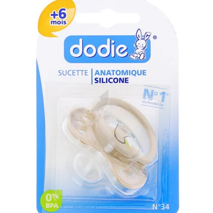 Dodie – Sucette forme anatomique silicone (6M +) N°34