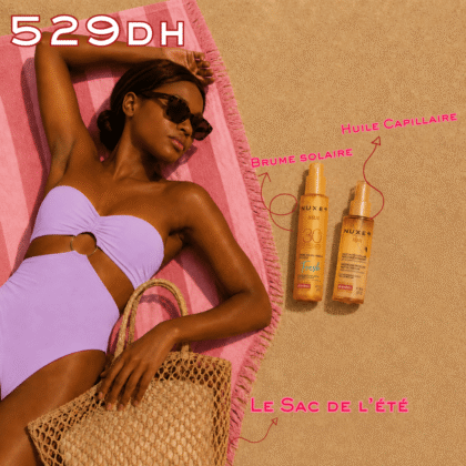 Nuxe Sun Brume Solaire Fraîche SPF30 150ml + Nuxe Sun Huile Lactée Capillaire Protectrice Hydratante 100ml = Sac Offert