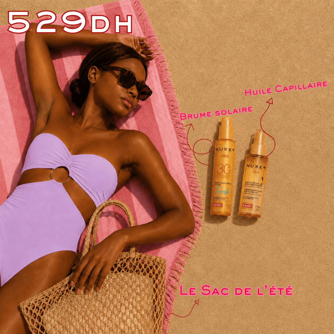 Nuxe Sun Brume Solaire Fraîche SPF30 150ml + Nuxe Sun Huile Lactée Capillaire Protectrice Hydratante 100ml = Sac Offert