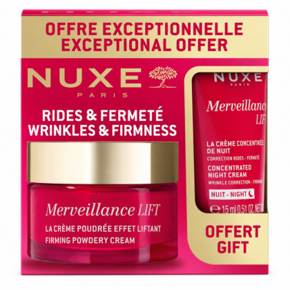 NUXE Merveillance Lift Crème Poudrée Effet Liftant 50ml = Crème Concentrée 15ml Offerte