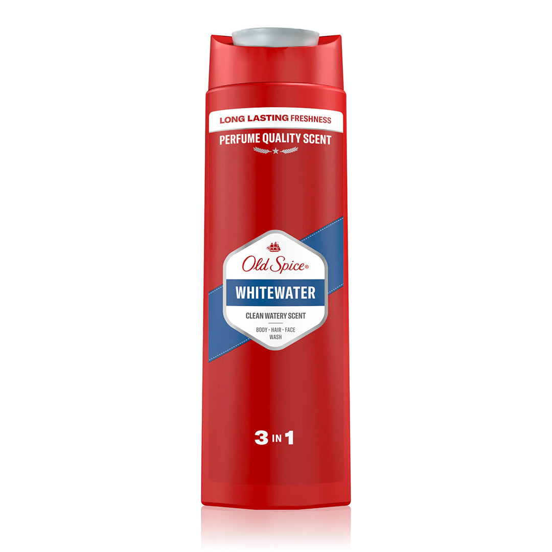 OLD SPICE WHITEWATER GEL DOUCHE HOMME 3-EN-1 FRAÎCHEUR 400 ML