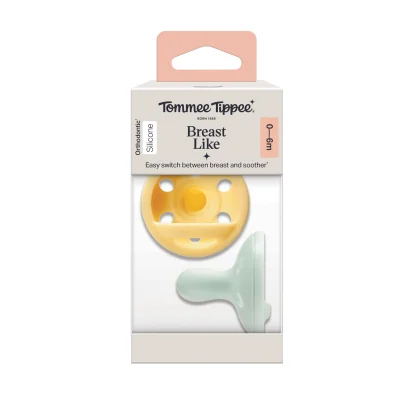 Tommee Tippee - Pack 2 sucettes type sein 0-6 mois