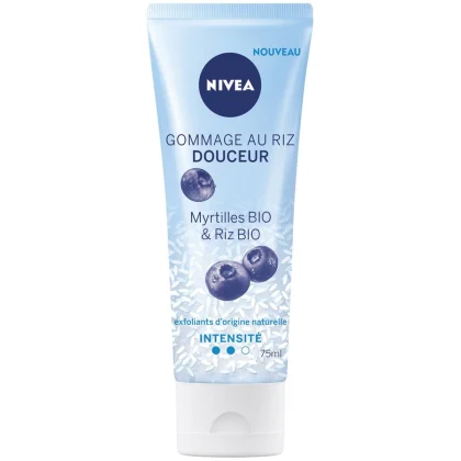 NIVEA GOMMAGE DOUCEUR AUX MYRTILLES BIO ET AU RIZ BIO 75 ML