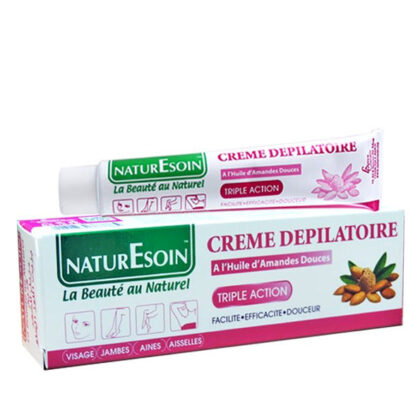 NaturEsoin Crème Dépilatoire à l’Huile d’Amandes Douces – 50 ml