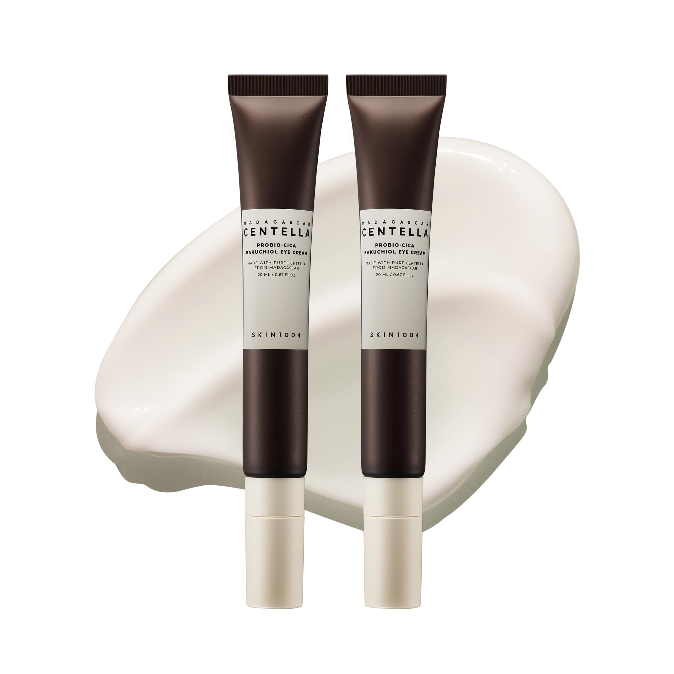 SKIN1004 Madagascar Centella Probio-Cica Bakuchiol Eye Cream Twin Pack – 2 × 20 ml
