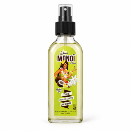 Vahéma Monoi Huile sèche Tiaré - 30% Monoï 100ml