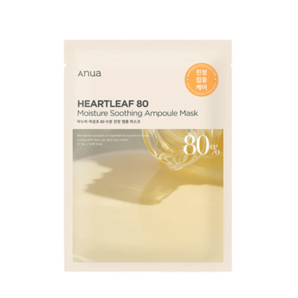 ANUA - HEARTLEAF 80% Moisture soothing ampoule mask