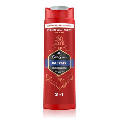 OLD SPICE CAPTAIN GEL DOUCHE HOMME 3-EN-1 FRAÎCHEUR 400 ML