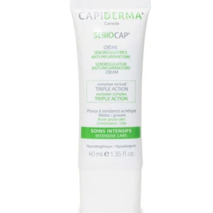 Capiderma – Sebiocap Crème anti-inflammation pour peaux à tendance acnéique – 40 ml