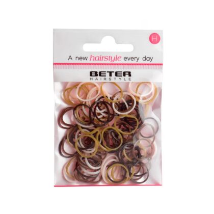 BETER Hairstyle PACK DE MINI ELASTIQUES 100 UNITES Marron - 19261