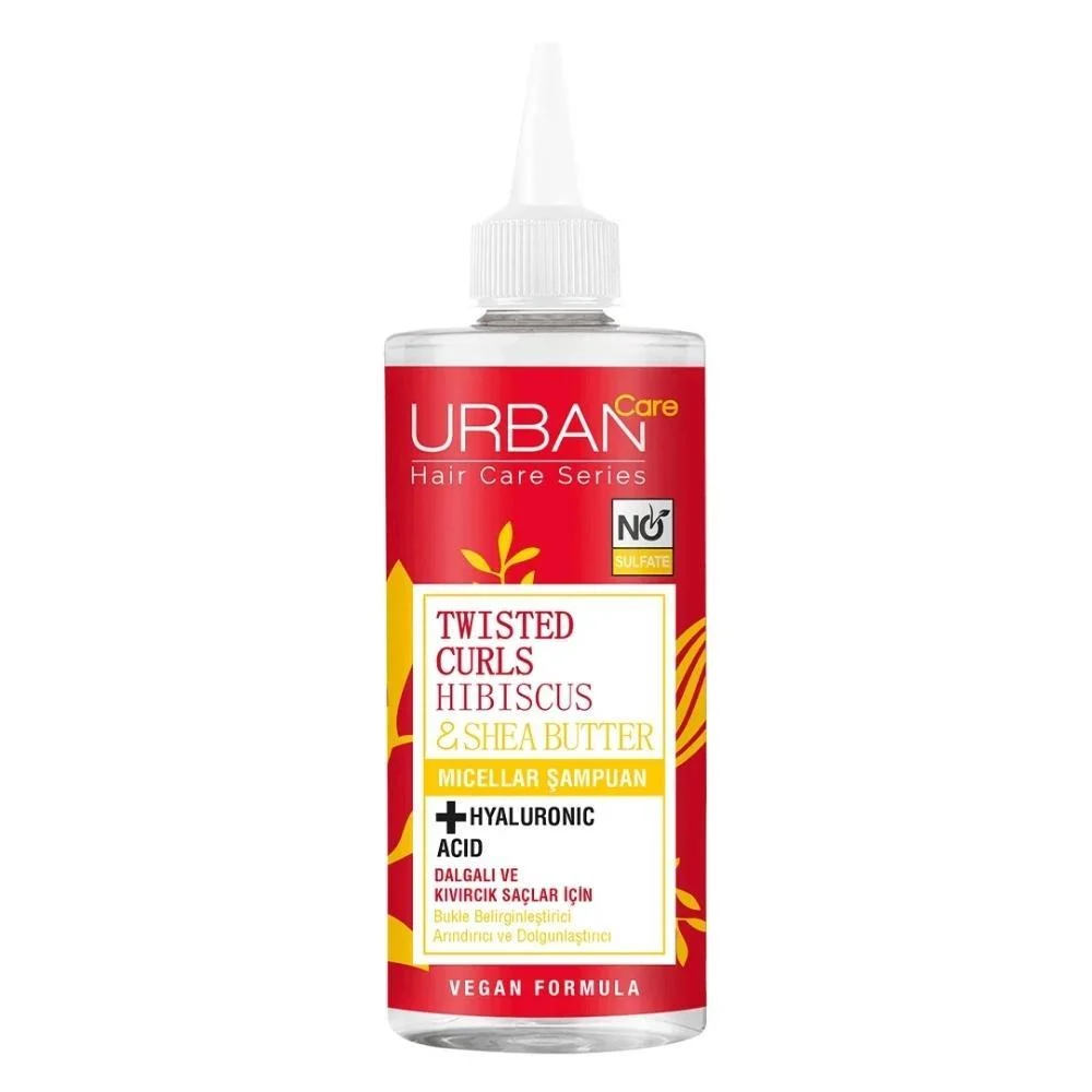 Urban Care Twisted Curls Hibiscus & Beurre de Karité Shampoing Micellaire 340ml