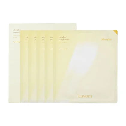 Luvum Afterglow Yuja Gel Mask 33g/5sheets – Masque Éclat Hydratant à la Yuja pour Peau Lumineuse