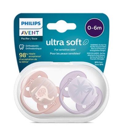 Avent Sucette Ultra Soft 0-6m Girl Scf091/09