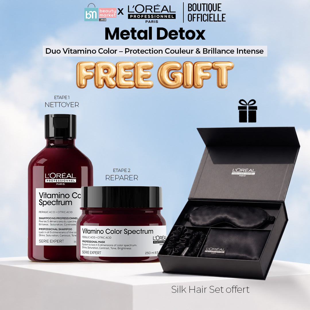 L'Oréal Professionnel Vitamino Color Spectrum Shampooing 300ml + Masque 250ml = Silk Hair Set offert
