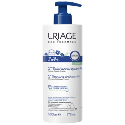 Uriage Bébé 1ère Huile Lavante Apaisante – 500ml