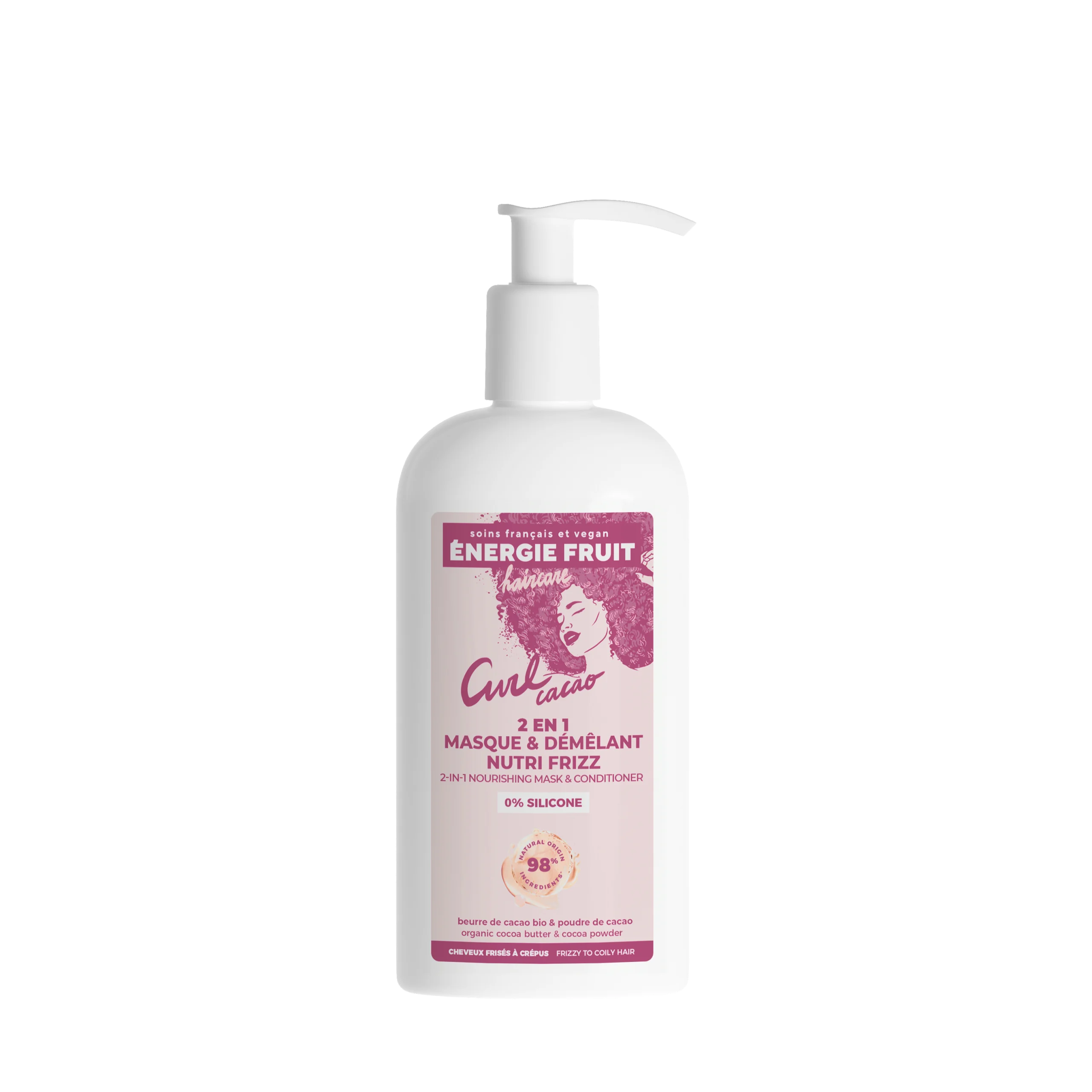 ENERGIEFRUIT MASQUE 2 EN 1 DÉMÊLANT CACAO CURL NUTRITION INTENSE 300ML