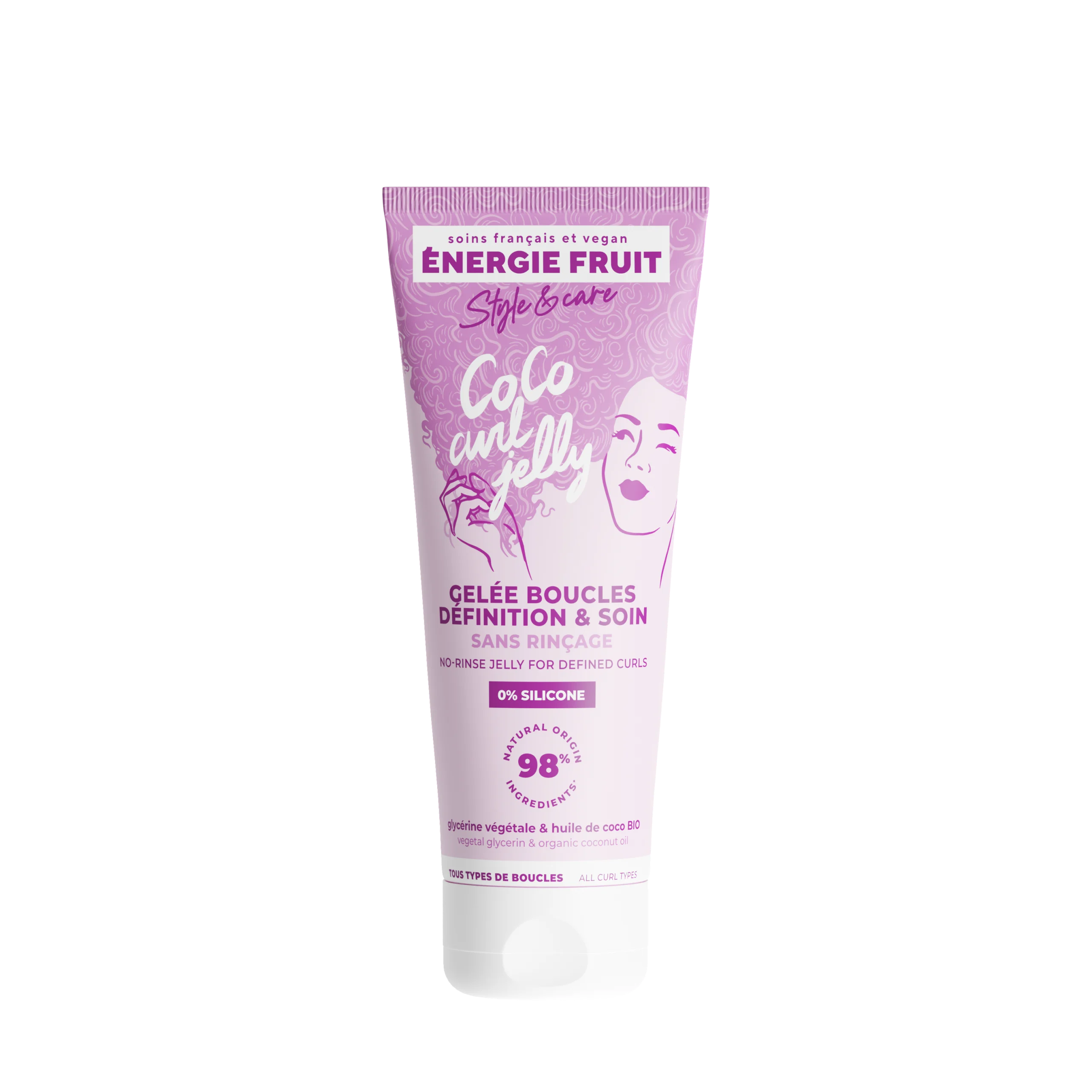 ENERGIEFRUIT COCO CURL GELÉE SOIN DÉFINITION BOUCLES - HUILE DE COCO - SANS SILICONE 200ML