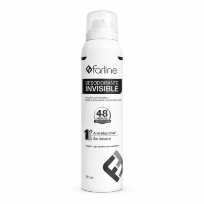 FARLINE Déodorant Invisible Anti-Taches 48h Sans Alcool 150 ml
