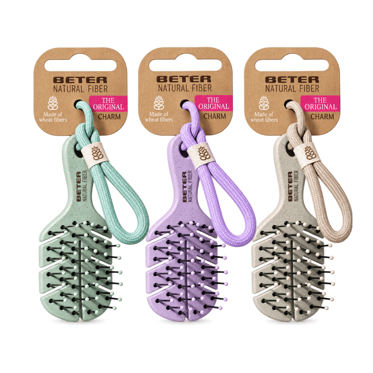 Beter Mini Brosse Porte-Clé Natural Fiber – Référence 03401