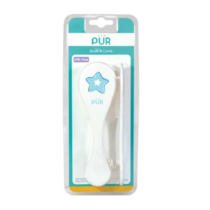 PUR BROSSE ET PEIGNE BLEU