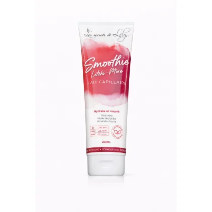 Les Secrets de Loly Smoothie Lait sans rinçage très nourrissant-Litchi-Mûre- 250ml