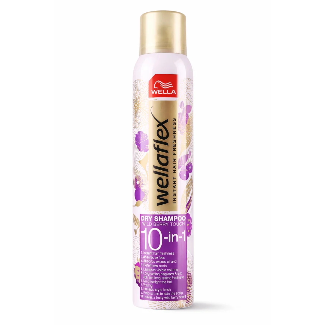 Wella Wellaflex Dry Shampoo 10in1 Wild Berry Touch 180ml