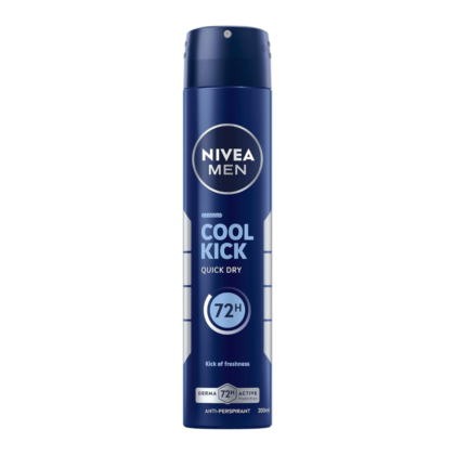 NIVEA MEN Déodorant Spray Cool Kick 72h 200ml – Fraîcheur Intense