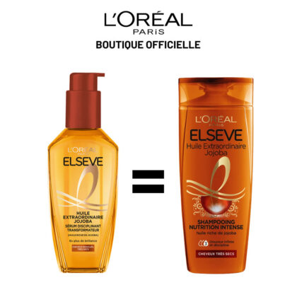 L'oréal paris elseve huile extraordinaire jojoba soin transformateur 100ML = Shampooing jojoba 400ML