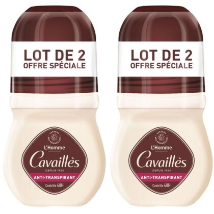 CAVAILLÈS OFFRE SPECIAL LOT DE 2 DEODORANT ANTI-TRANSPIRANT CONTRÔLE 48H ROLL-ON X 2