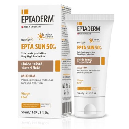 Eptaderm Epta Sun Spf50+ Fluide Teinte Medium 50ml
