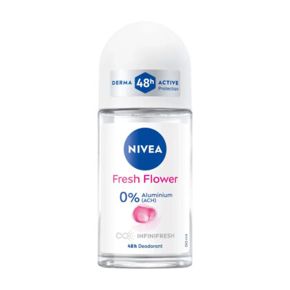 NIVEA DEODORANT FRESH FLOWER ROLL-ON I 0% ALUMINIUM 48H