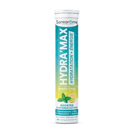 SANTAROME HYDRA'MAX Menthe Citron – 20 Pastilles Hydratation