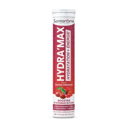 Santarome HYDRA'MAX Cerise Hibiscus - 20 pastilles hydratation