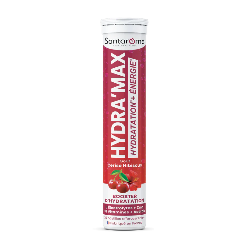 Santarome HYDRA'MAX Cerise Hibiscus - 20 pastilles hydratation