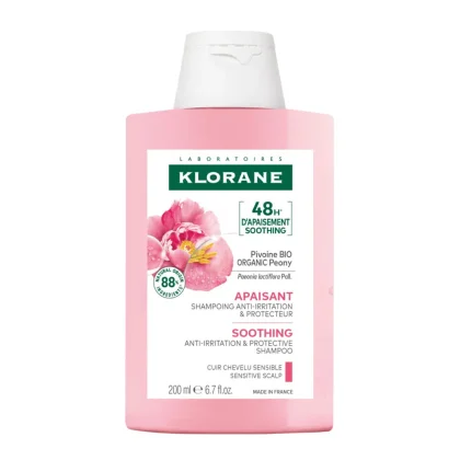 KLORANE SHAMPOING APAISANT A LA PIVOINE CUIR CHEVELU SENSIBLE 200 ML