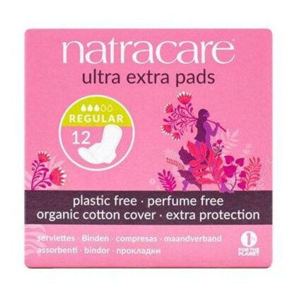 NATRACARE SERVIETTES NATURELLES ULTRA EXTRA REGULAR- 12 UNITES