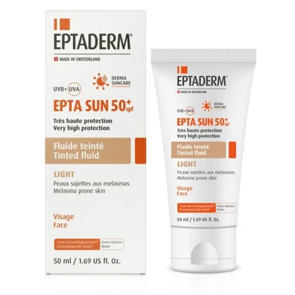 Eptaderm Epta Sun Spf50+ Fluide Teinte Light 50ml