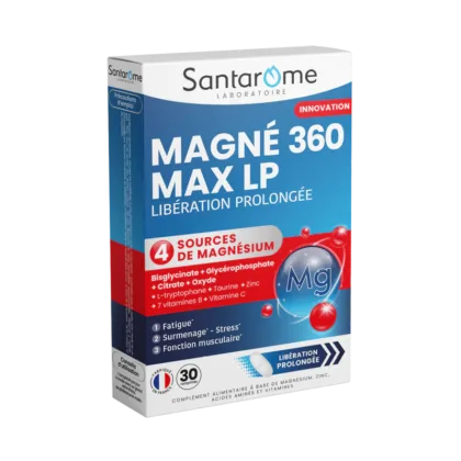 Santarome Magné 360 Max LP – Libération Prolongée 30 Comprimés