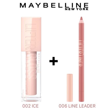 MAYBELLINE LIFTER GLOSS À LÈVRES REPULPANT 002 ICE = LIP LINER 006 LINE LEADER